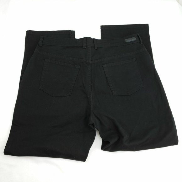 Gloria Vanderbilt Womens Black Retro Regular Fit Denim Straight Jeans Size 16 - Picture 5 of 14